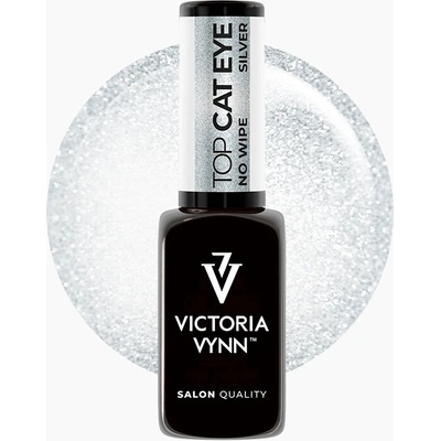 Victoria Vynn Koncový gel lak Top Silver Cat Eye No Wipe 8 ml