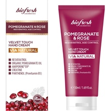 Biofresh Pomegranate & Rose AGE CONTROL zamatový krém na ruky s extraktom z granátovníku a ruže 50 ml