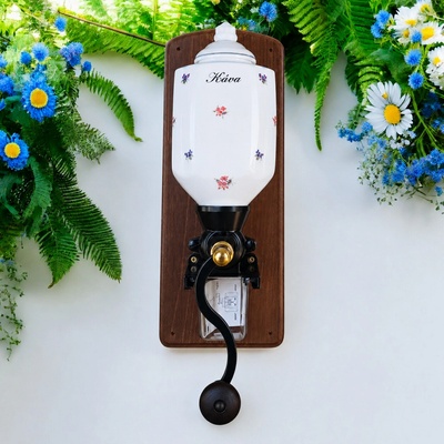 český porcelán Dubí Závesný mlynček na kávu 35 cm Házenka