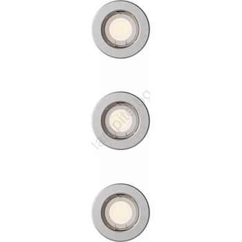 Philips - Комплект от 3 вградени осветителни тела PERIDOT 1xGU10/7W/230V в сребрист цвят (P7285)