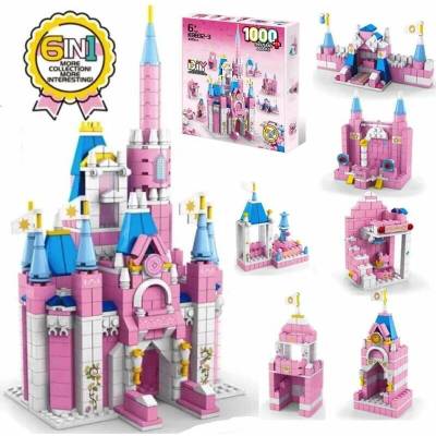 JOKO Stavebnica Zámok Princezny 1000ks, ružový