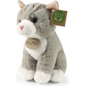 Rappa Плюшена Сива котка, седяща, 23 см. , серия Soft Collection