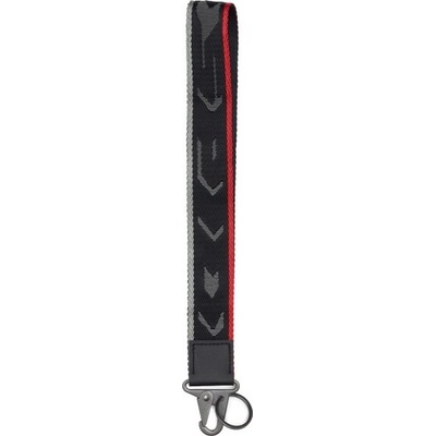 Snúrka na krk KEY HOLDER SHORT, SPIDI černá/šedá