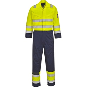 Portwest hi-vis modaflame mv28 / Огнеупорен светлоотразителен гащеризон, антистатичен - hv жълт/тъмносин s (mv28ynrs)
