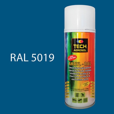 TECH AEROSOL Univerzální akrylová 400 ml modrá capri lesk