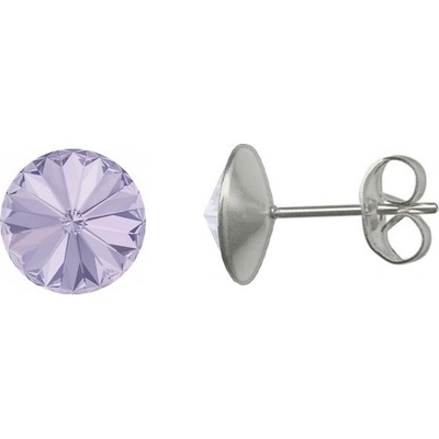 Nubis ocelové náušnice Crystals from Swarovski VIOLET NU003-VI