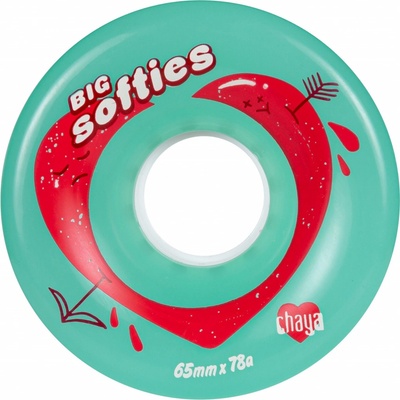 Powerslide Chaya Big Softies Clear Teal 65 mm 78A 4 ks