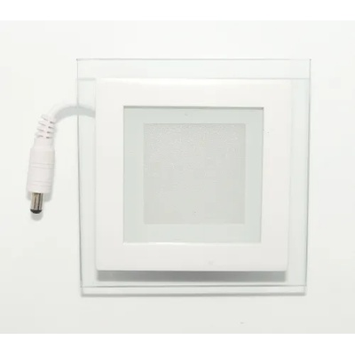 Led панел за вграждане стъкло - квадрат, 12 w бяла светлина с led драйвер