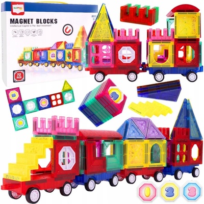 KIK KX5106 Magnetické bloky 3D puzzle - auto 110 ks