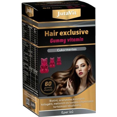 JutaVit Collagen Exclusive + Hyaluronic acid Gummy Sour Cherry-Raspberry 60 Gummies
