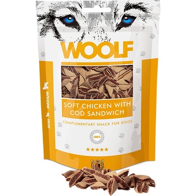 Woolf Soft Chicken with Cod Sandwich 100 g