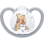 Nuk Силиконова залъгалка NUK Perfect Match Air - 6-18 м, Мечо Пух, сива (10176355) - baby