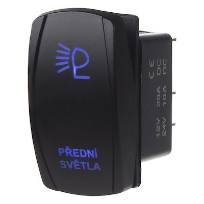 Rocker2 spínač PŘEDNÍ SVĚTLA 12/24V, 47136