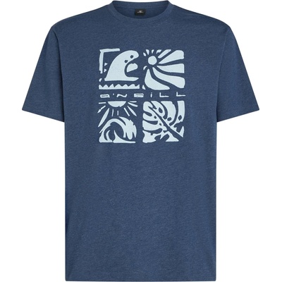 O'Neill Мъжка тениска O'Neill Melange Front Print T-Shirt - English Evening (216-8491-0114)