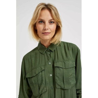 Moodo Green women's shirt khaki