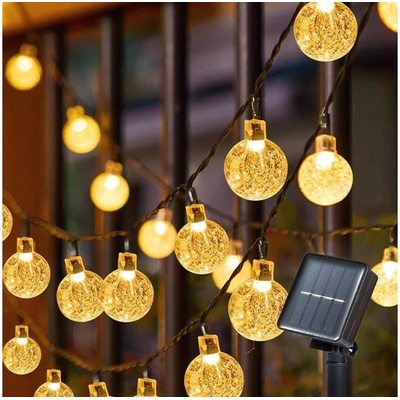 Brilagi Brilagi LED Solárna dekoračná reťaz BUBBLE 50xLED/8 funkcií 7m IP65 teplá biela BG0838