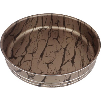 Elekom Кръгла тава ek-28 - 28 см, , Незалепващо покритие, Кафяво черен мрамор (ek-28)
