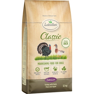 Lukullus Classic Senior morčacie a kačacie nová receptúra 12 kg