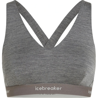 Icebreaker Дамски спортен сутиен Icebreaker Women's 125 Cool-Lite Sprite Racerback Bra Sports bra - Gritstone Heather (114-3264-0413)