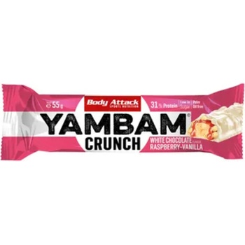 Body Attack Протеинов бар YAMBAM Crunch - White Chocolate Raspberry-Vanilla