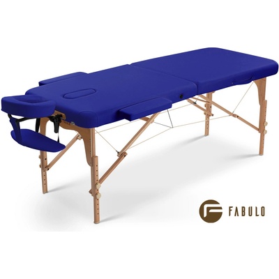 Fabulo Skladací masážny stôl uno Set modrá 186 x 71 cm