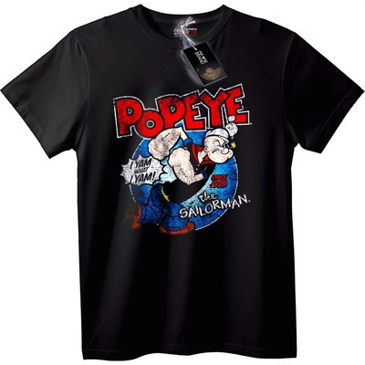 NOONEBRAND Тениска Popeye Моряка - M, Black