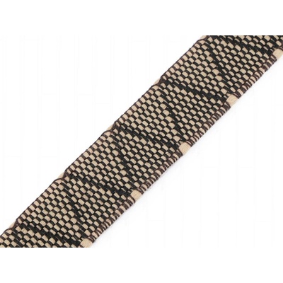 Oboustranný popruh šíře 30 mm, střední, 3 černá