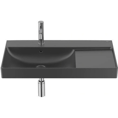 Roca Умивалник Ona, 800 mm, black matt, ляво разположение на купата (A327689080)