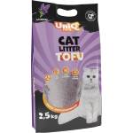 UNIQ PETS КОПЕЦ ЗА КОТКИ tofu, биоразградим, 2, 5кг с аромат на лавандула