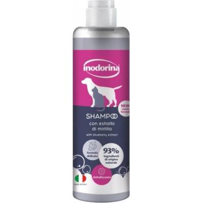 INODORINA Shampoo with Blueberry Extract - нежен ревитализиращ шампоан за кучета и котки, обогатен с екстракт от боровинка, 250 мл - 24.5. 12
