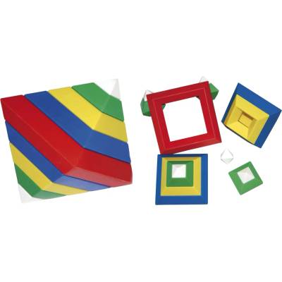 EDUPLAY Pyramída 3D skladačka, 15 dielov
