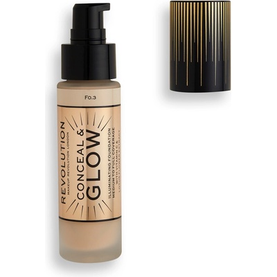 Makeup Revolution Conceal & Glow Озаряваща кремообразна основа F3 23 ml