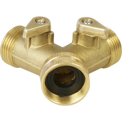 Rozdvojka Extol 8876042 s ventilem, 3/4", mosaz – Hledejceny.cz