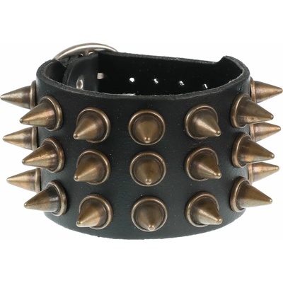 Black & metal гривна spikes 3 - bwz-516
