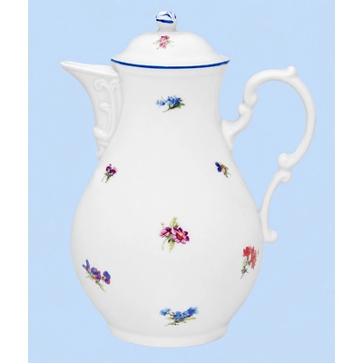 Kanvica kávová 0,90l Házenka slonová kosť český porcelán Dubí