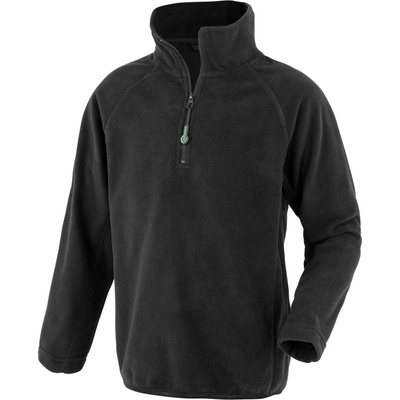 Result Recycled R905J detská mikroflísová mikina s 1/4 zipsom black