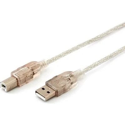 Кабел, USB 2.0 A Male / USB 2.0 B Male, 1.8 m, прозрачен (333405)