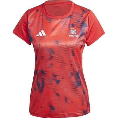 adidas Фланелка с къс ръкав Adidas Women's Short Sleeve Performance Gym Top - Team Colleg Red