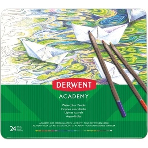 Derwent Academy Комплект акварелни моливи с метална кутия 24 бр. 2301942 (2301942)