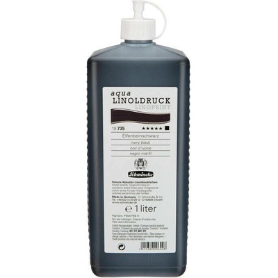 Barva na linoryt Schmincke aqua-LINOPRINT 1 l Ivory black