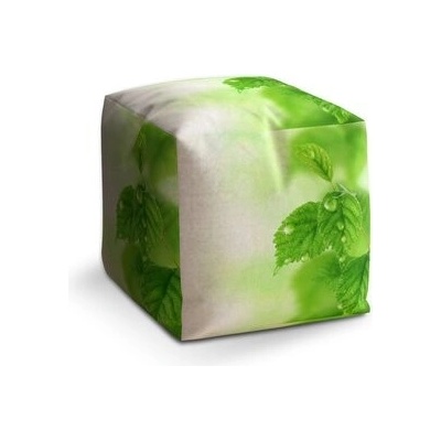 Sablio Taburet Cube Listy 3: 40x40x40 cm