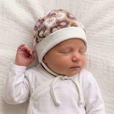 Baby Service Zimná čiapočka wellsoft Srdiečka