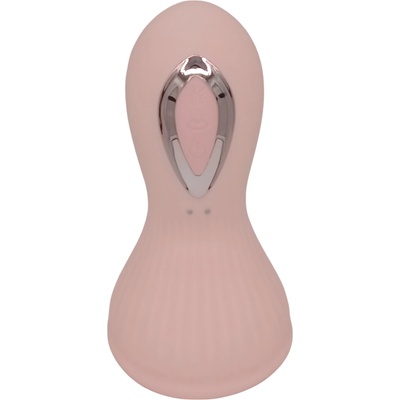Lonely - акумулаторен, водоустойчив сучещ-лижещ гърдови вибратор (розов)