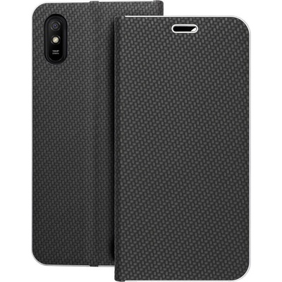 Pouzdro Forcell LUNA Book Carbon Xiaomi Redmi 9AT / Redmi 9A černé