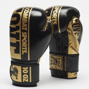 LEONE 1947 Боксови Ръкавици Leone Nexplosion Black/Gold - 12 oz
