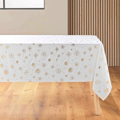 Douceur d'intérieur Obdélníkový ubrus se zlatým zdobením 140x240cm