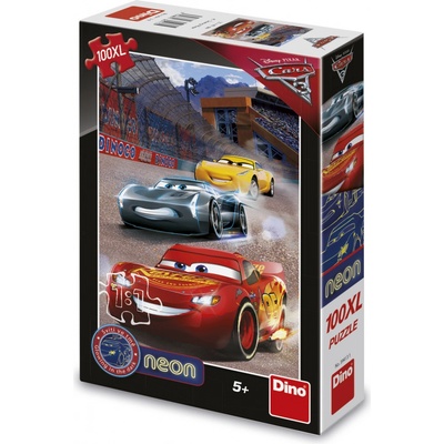 Dino Cars 3 Vítězné kolo Neon 100 dílků