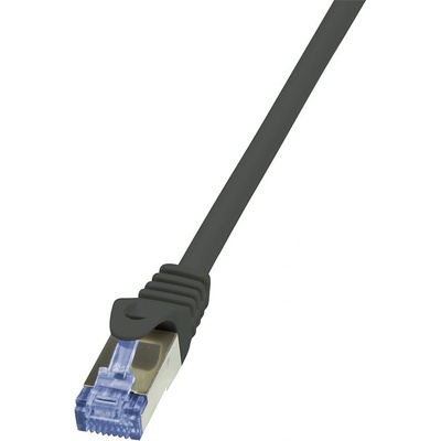 Logilink CQ3053S patch, kat.6A S/FTP PIMF, 2m, černý