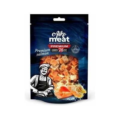 COBBYS PET AIKO MEAT PREMIUM Salmon cubes kocky lososa 75 g