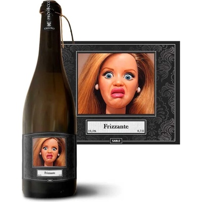 Sablio Znechutená Barbie Prosecco biele suché šumivé víno 10,5 % 0,75 l (holá fľaša)